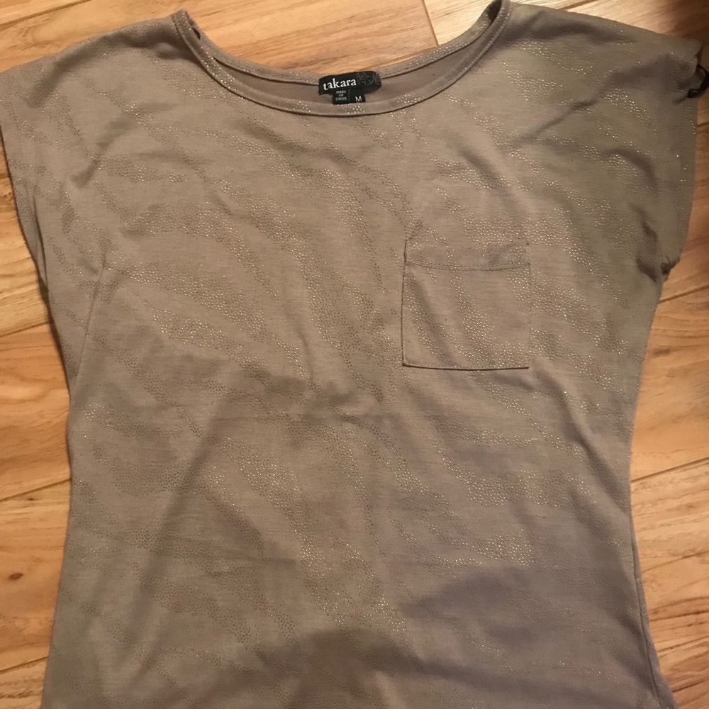 Tan Sparkly Shirt